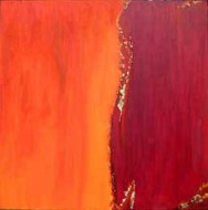 Earth Song 1  Canto de la Tierra 1, Chant de la Terre 1, 91 x 91 cm, 35.82 x 35.82 inches, Mixed Media on Canvas, 2002